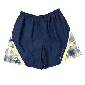 Body Glove Blue & White Swim Trunks Board Shorts sz Medium